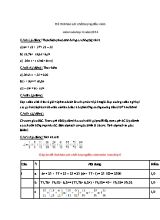 Đề thi khảo sát chất lượng đầu năm môn Toán lớp 6 năm 2014